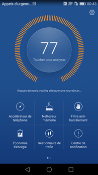 Huawei P8 : Gestionnaire téléphone