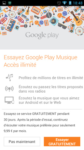 Wiko Cink Peax 2 : musique