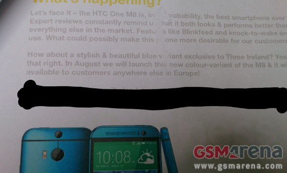 HTC One (M8) : la version bleue bientôt disponible eu Europe, mais seulement en Irlande