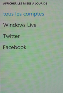 Test Nokia Lumia 710 : tous les comptes