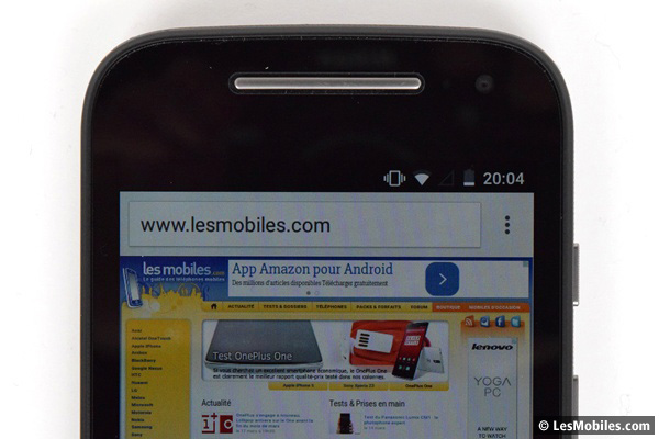 Motorola Moto E 4G : écran