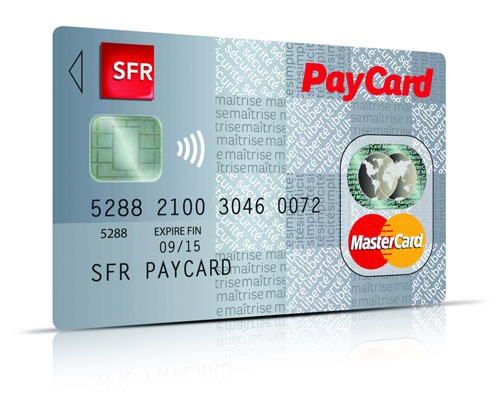 SFR lance Paycard, une carte de retrait et de paiement en partenariat avec Mastercard