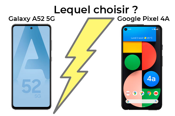 Samsung Galaxy A52 5G contre Google Pixel 4a 5G, lequel est le meilleur ?