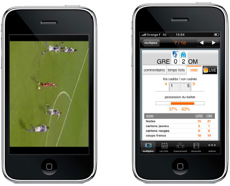 La Ligue 1 sur iPhone avec Orange