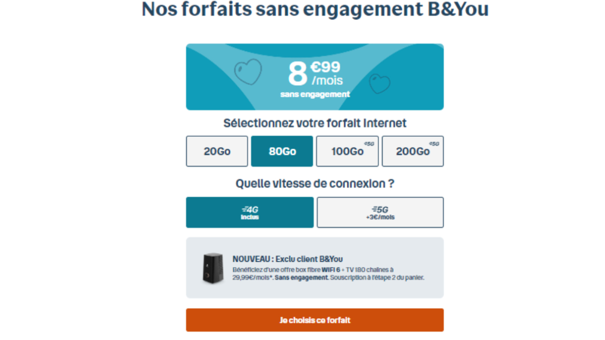 Bouygues Telecom lance un nouveau forfait mobile sans engagement à prix irrésistible !
