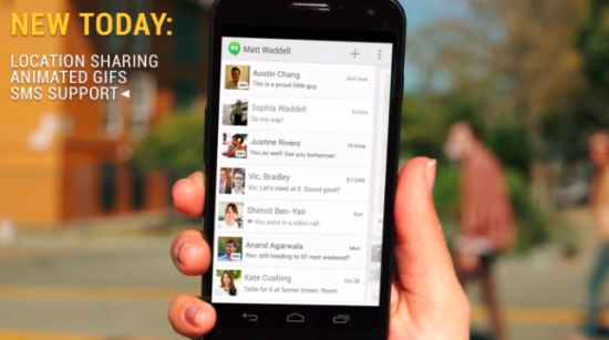 Google Hangouts : Google + veut vos SMS et votre tête en HD