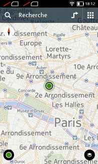 Nokia XL : Here Maps