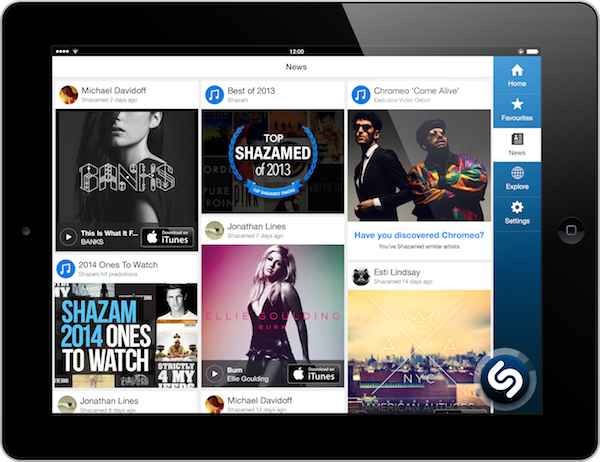 Shazam iPad