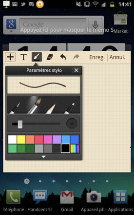 Samsung Galaxy Note test mi-tablette mi-smartphone écran tactile super amoled 5,3 pouces stylet s pen