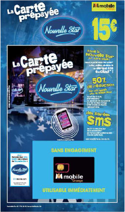 M6 mobile by Orange lance la carte prépayée Nouvelle Star