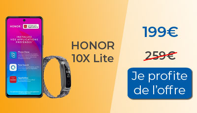 Honor 10X Lite et bracelet connecté