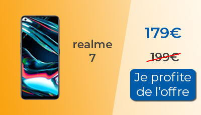 realme 7 enfin disponible à 179 euros