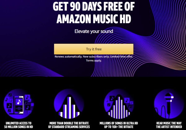 Amazon lance une offre de streaming musicale « HD »