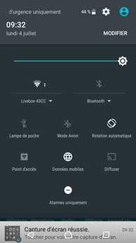 Sony Xperia XA : réglages rapides