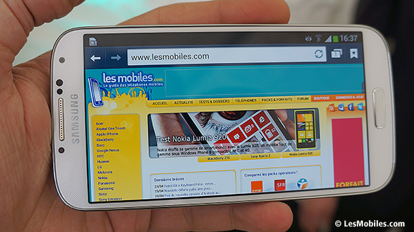 Prise en main du Samsung Galaxy S4