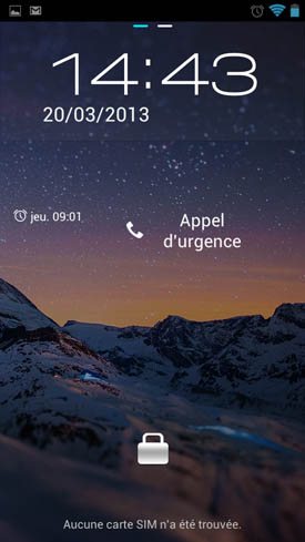 Wiko Cink Peax : Lockscreen
