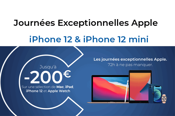 L’iPhone 12 et l’iPhone 12 mini en baisse de prix grâce à un code promo Cdiscount