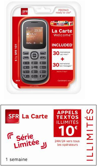 SFR La Carte : nouvelles offres Welcome et Monde