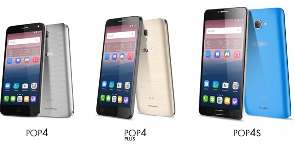 Alcatel dévoile les Pop 4, Pop 4 Plus et Pop 4S (MWC 2016)