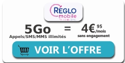 Forfait à moins de 5 ? Réglo Mobile