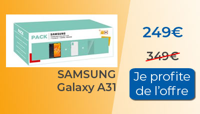 Promo Noël Samsung Galaxy A31