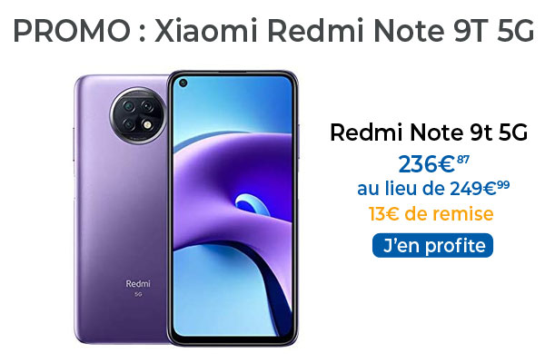 Où acheter le Xiaomi Redmi Note 9T 5G au meilleur prix ?