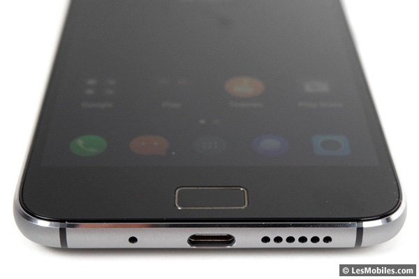 ZUK Z1 : bouton avec lecteur d'empreinte