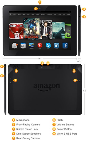 Amazon Kindle Fire HDX 8.9