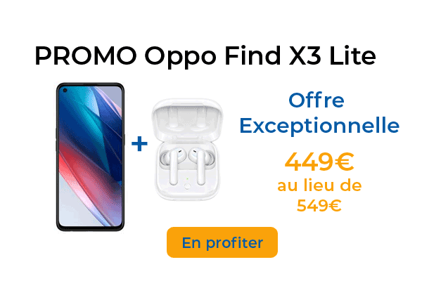 Le tout nouveau Oppo Find X3 Lite profite de 100€ de réduction