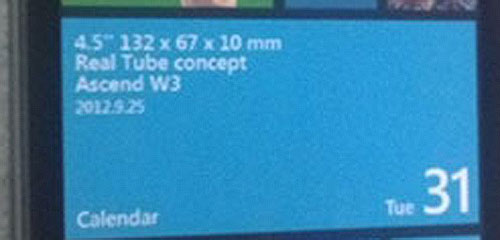 premières photos du Huawei Ascend W2 W3