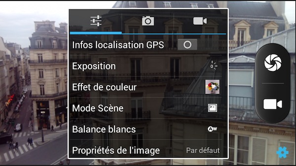 Kazam Thunder Q4.5 : interface photo