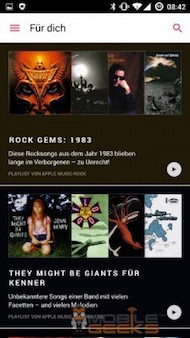 Apple Music : les premières captures d’écran sous Android