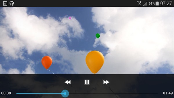 Samsung Galaxy S5 : Lecture vidéo