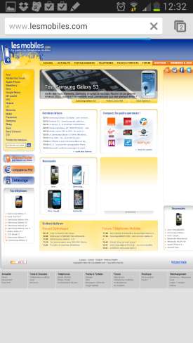 Samsung Galaxy Note 2 : navigation