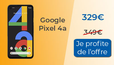 Le Google Pixel 4a est à 329? chez Boulanger