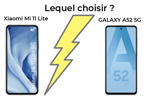 Samsung Galaxy A52 5G contre Xiaomi Mi 11 Lite 5G, lequel est le meilleur ?