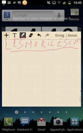 Samsung Galaxy Note test mi-tablette mi-smartphone écran tactile super amoled 5,3 pouces stylet s pen