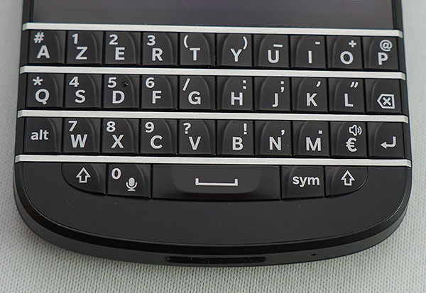 BlackBerry Q10 : clavier azerty