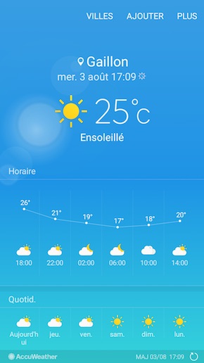 Samsung Galaxy J7 2016 interface