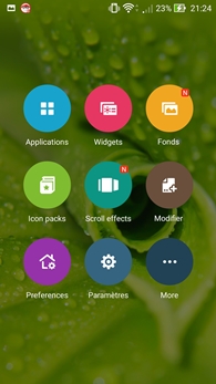 Asus Zenfone 2 : personnalisation du bureau