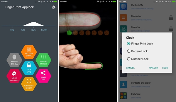 Fingerprint AppLock transforme l'appareil photo en lecteur d'empreinte sur Android