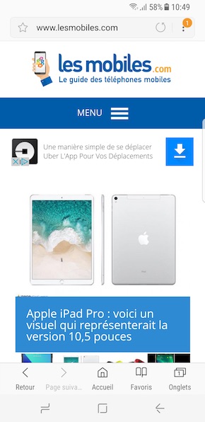 Samsung Galaxy S8 interface