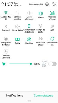 Hisence C20 : réglages rapides