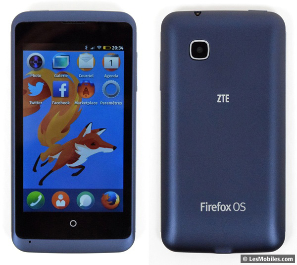 ZTE Open C avant et arrière