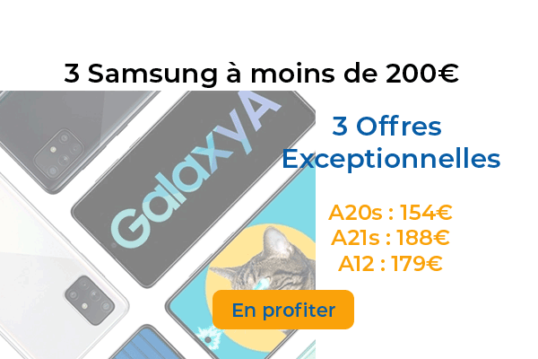 BON PLAN : 3 smartphone Samsung Galaxy en promotion à moins de 200€