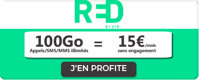 Forfait RED 100 Go à 15?