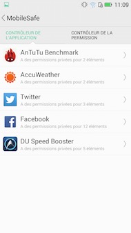 Hisense H910 interface