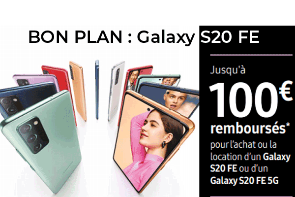 Baisse de prix pour les Samsung Galaxy S20 FE et S20 FE 5G chez RED by SFR