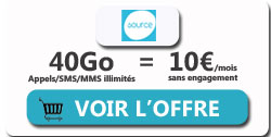 forfait Source Mobile 40Go
