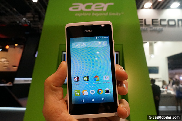 Acer Liquid Z220 et Z520 : deux smartphones à petit prix (MWC 2015)